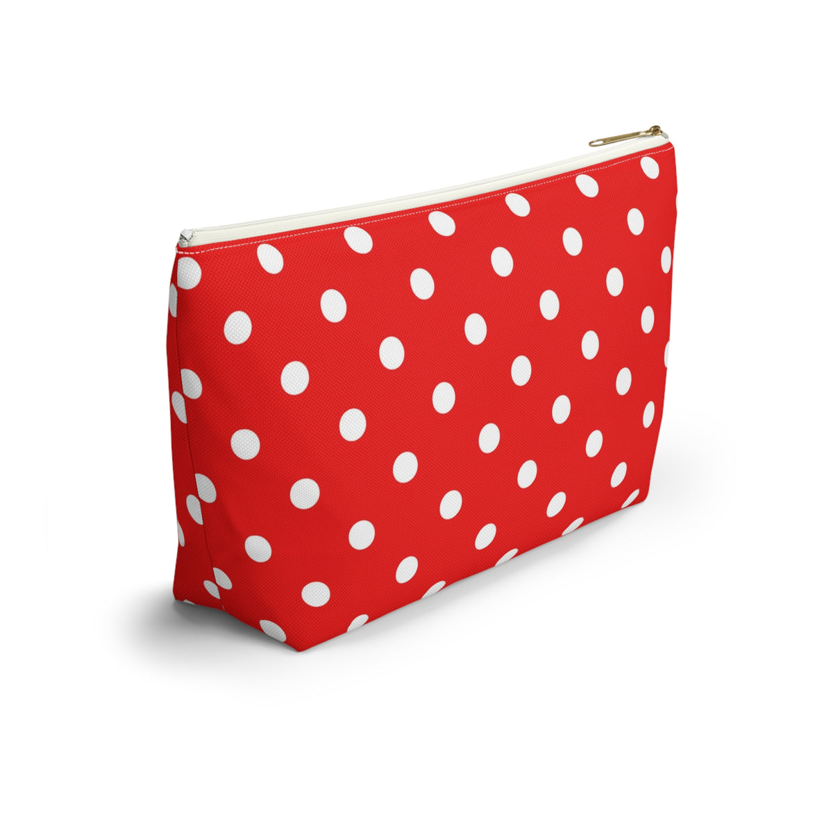 Red White Polka Dot Accessory Pouch