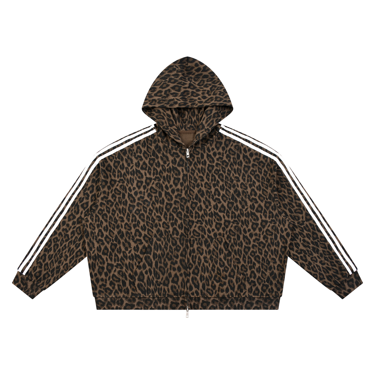 Leopard Full Zip Hoodie