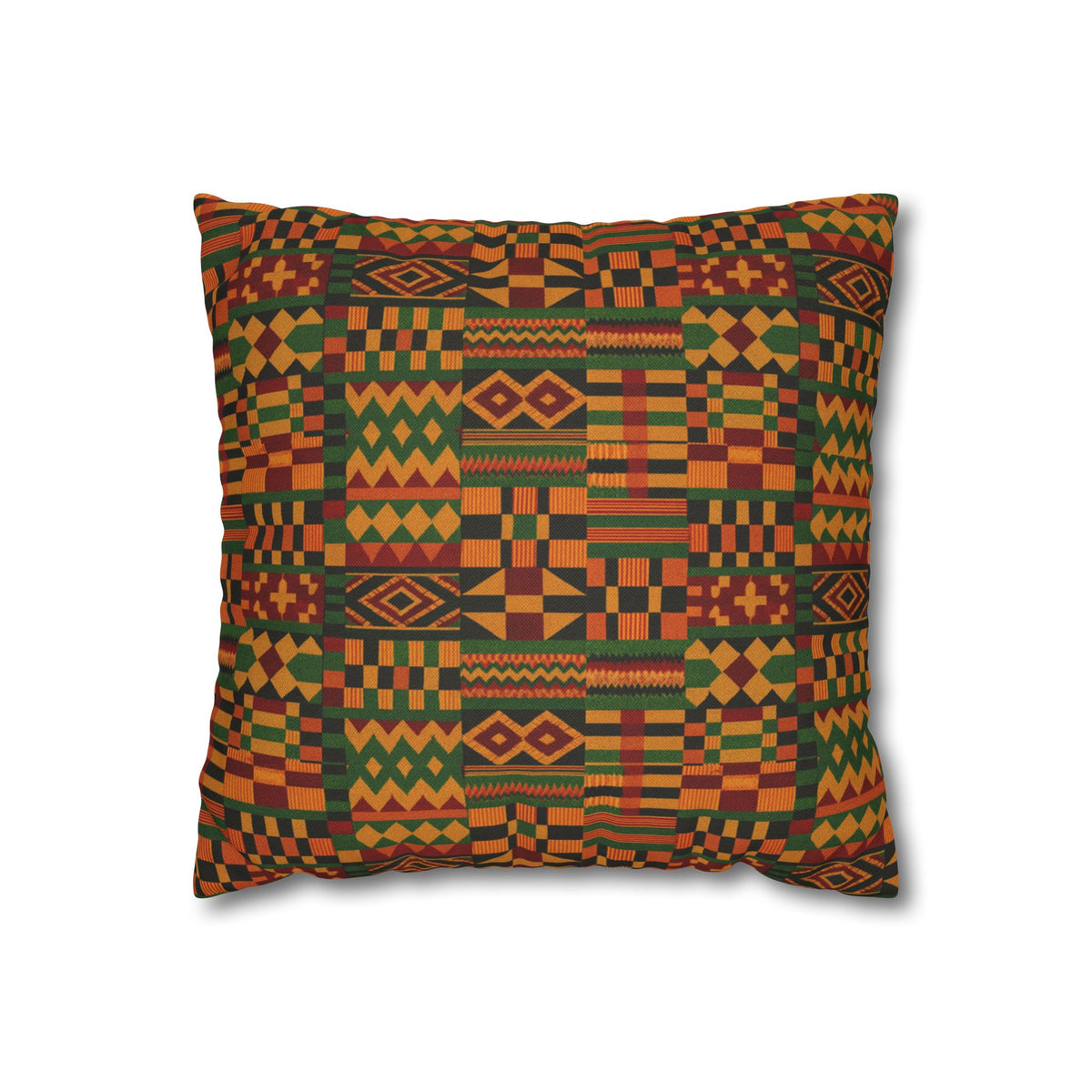 Kente Pattern Pillowcase | African Print Square Pillowcase