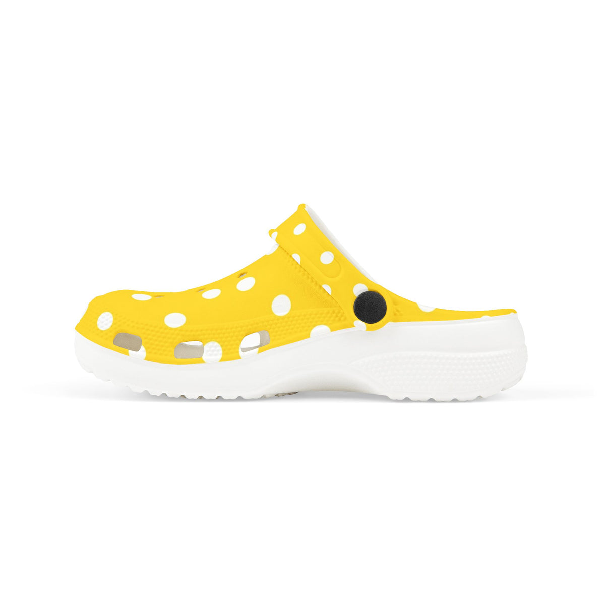Kids Yellow Polka Dot EVA Foam Clogs