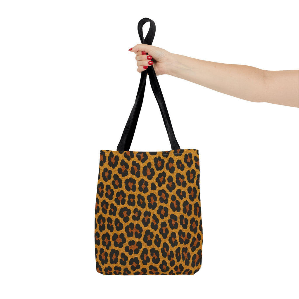 Leopard Print Tote Bag | All Over Print Animal Pattern, Reusable Shopping Bag