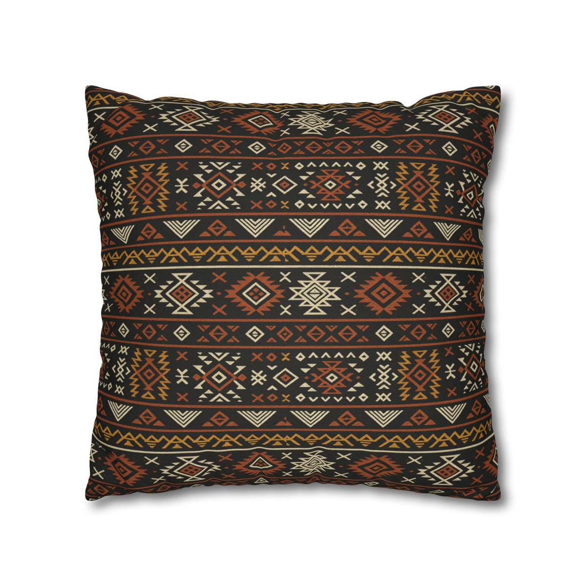 Southwestern Geometric Pattern Pillowcase | Aztec Stripe Boho Home Decor
