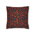 Butterflies Floral Pillowcase, Home Decor, Throw Pillow Cover, Bedroom Accessory, Gift for Her, Spun Polyester Square Pillow