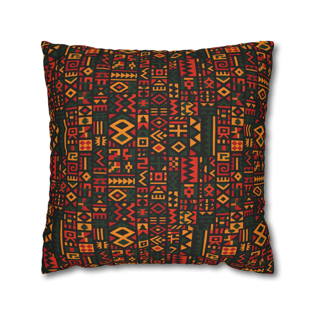 Tribal Geometric Pattern Pillowcase | Spun Polyester Square Pillowcase
