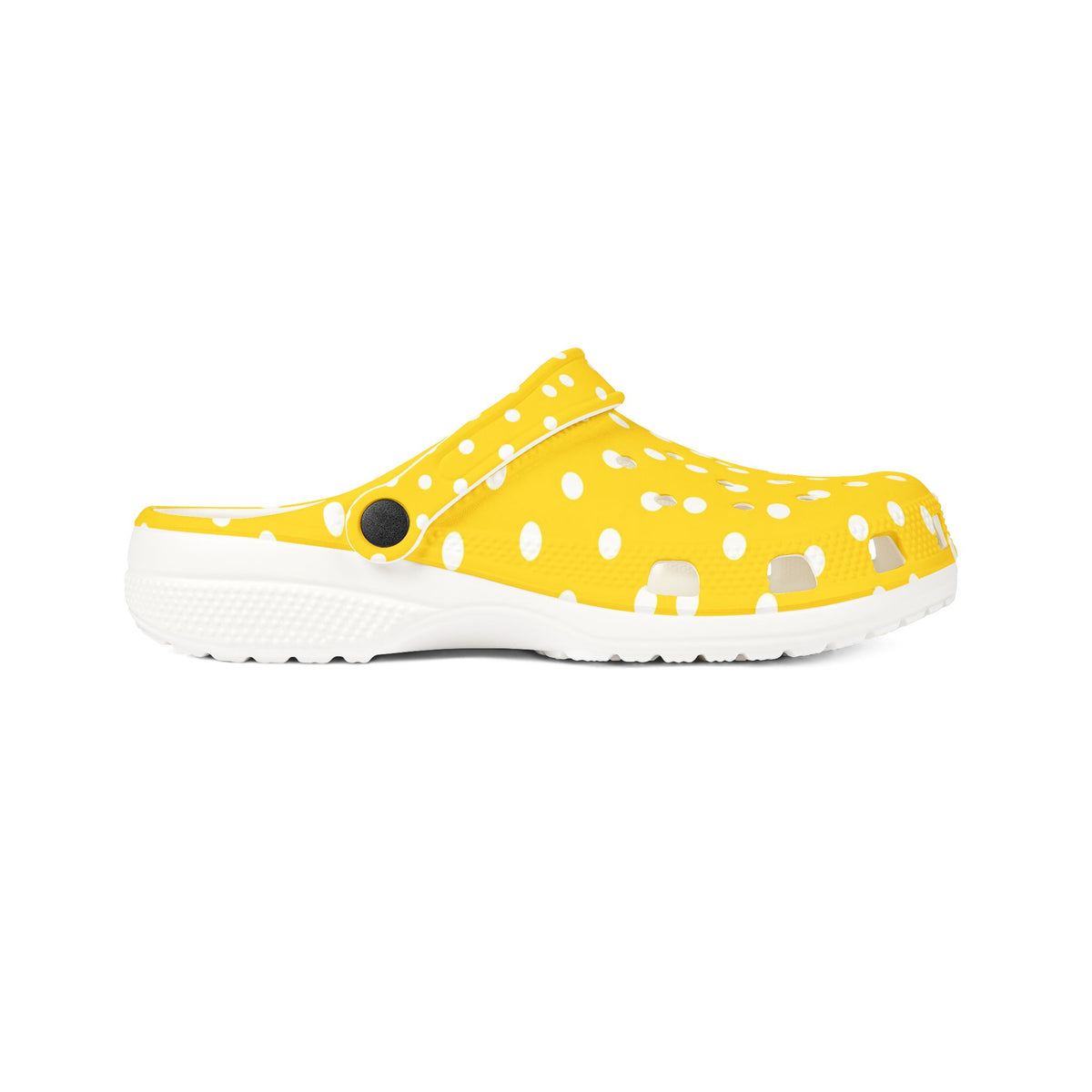 Yellow Polka Dot EVA Foam Clogs
