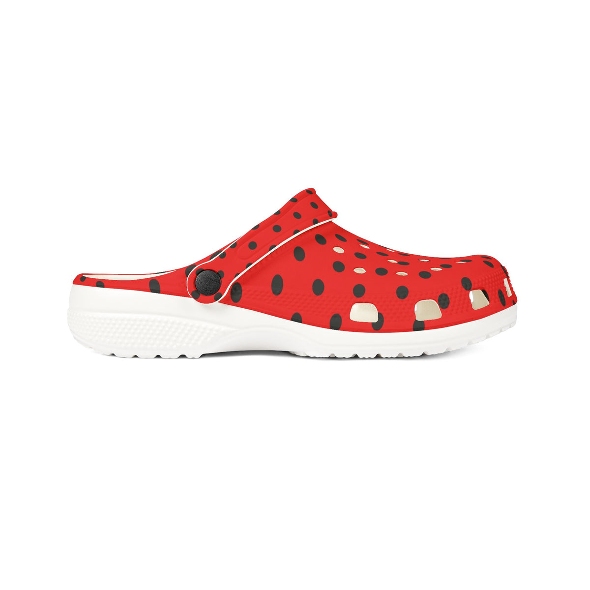 Red & Black Polka Dot EVA Foam Clogs