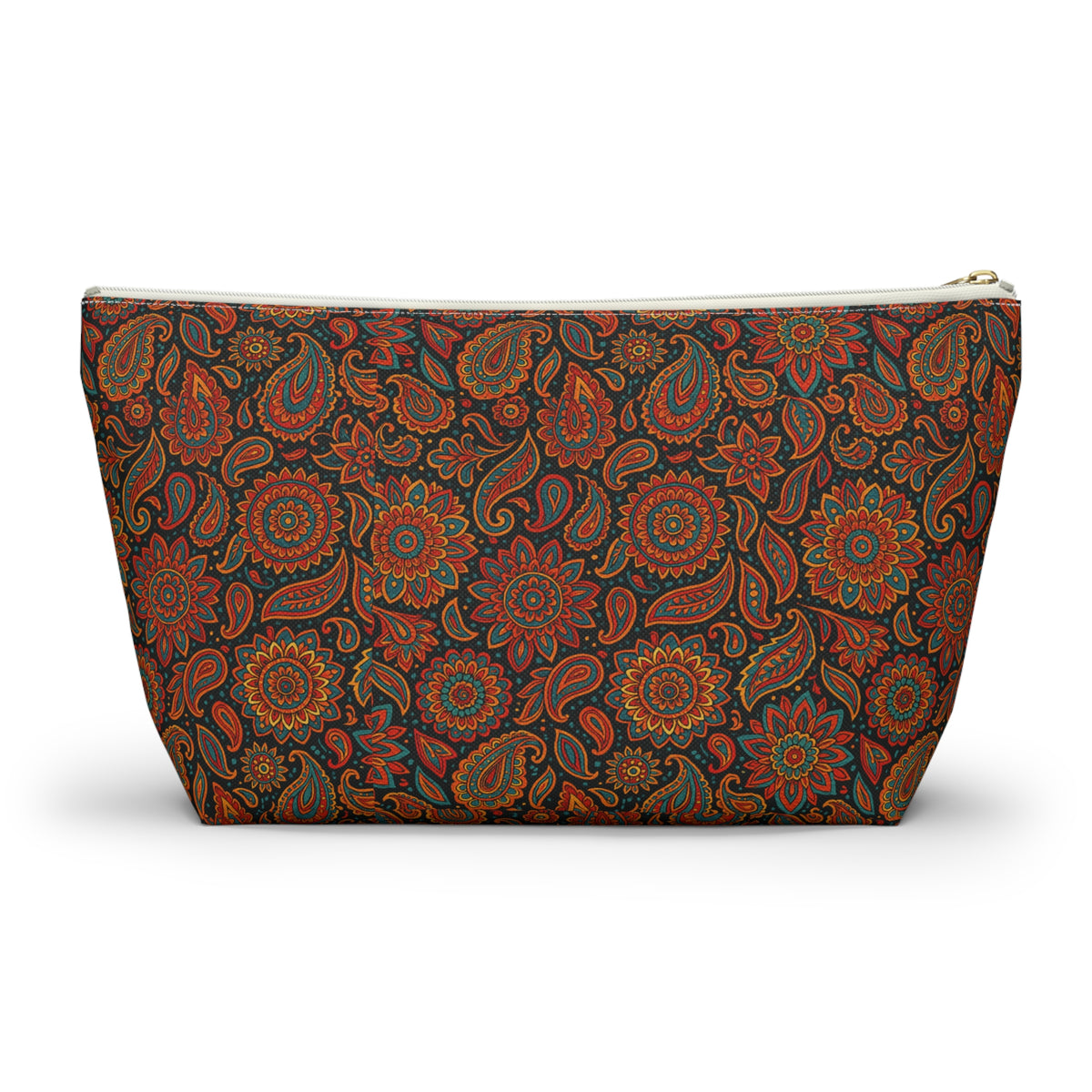 Bohemian Accessory Pouch, Makeup Bag, Travel Organizer, Toiletry Case, Gift for Her, Mandala Design