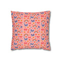 Rainbow Butterflies Pattern Pillowcase | Square Polyester Pillowcase