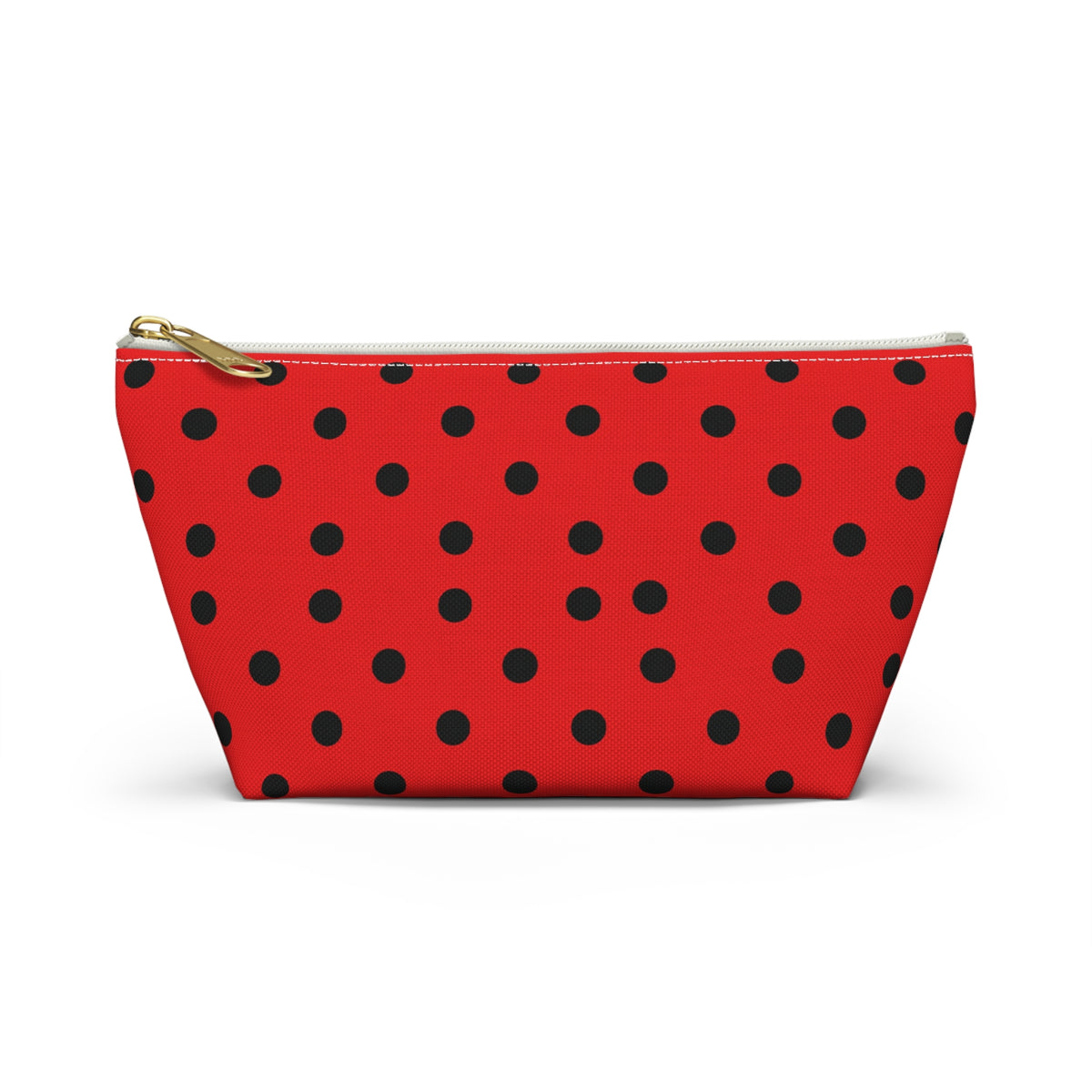 Red Black Polka Dot Accessory Pouch