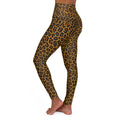 Cheetah Yoga Leggings, Animal Print Workout Pants, Women's High Waisted Athletic Tights, Fitness Leggings for Gym, Leopard Print Activewear