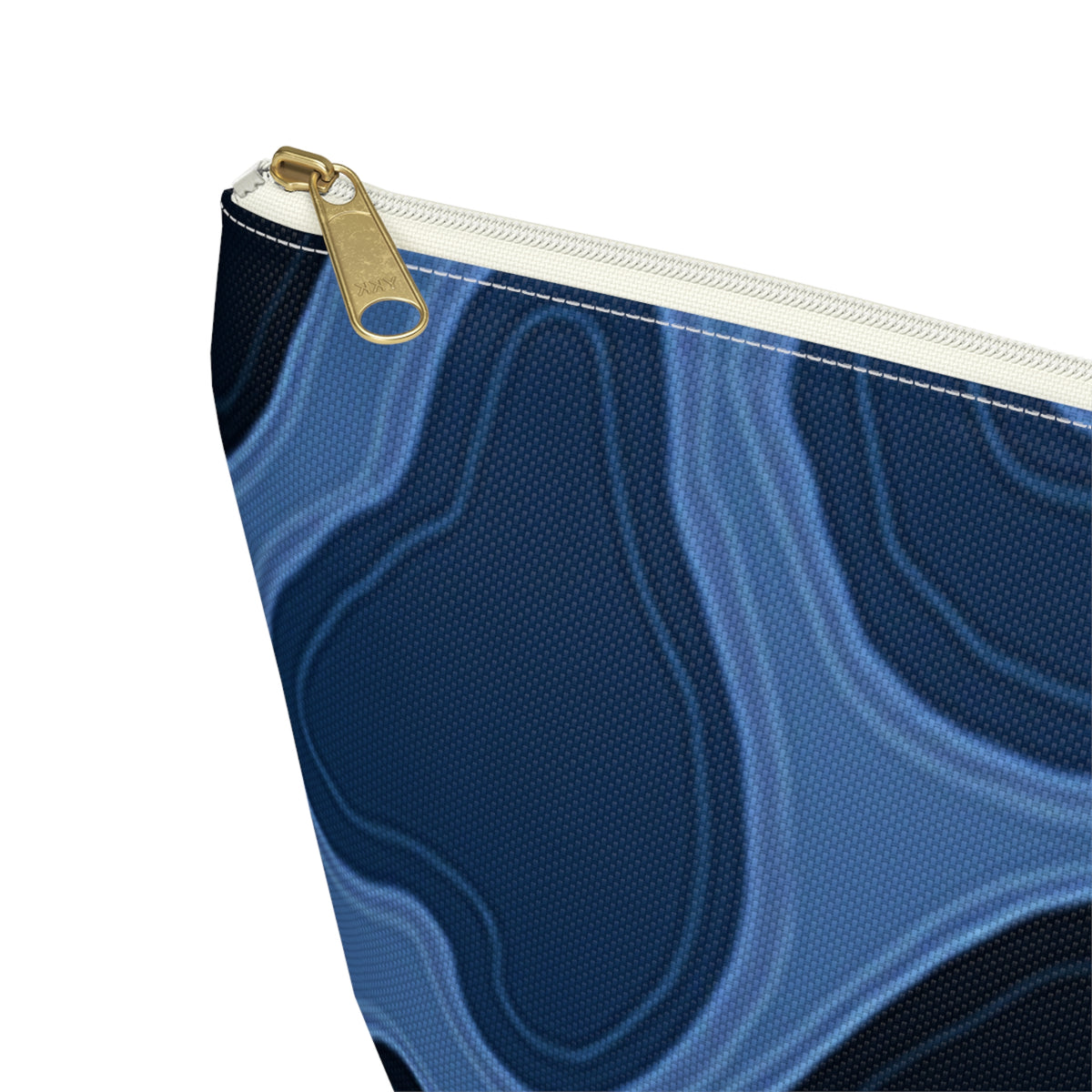 Patina Blue Topographic Accessory Pouch