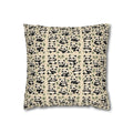 Panda Pattern Pillowcase | Square Spun Polyester Decorative Pillow