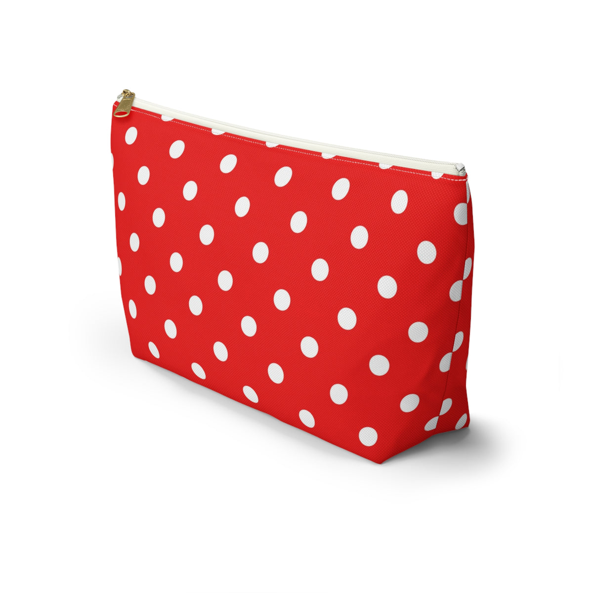 Red White Polka Dot Accessory Pouch