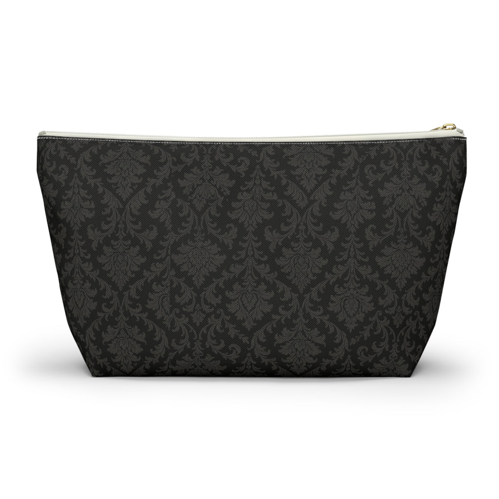 Black Damask Accessory Pouch