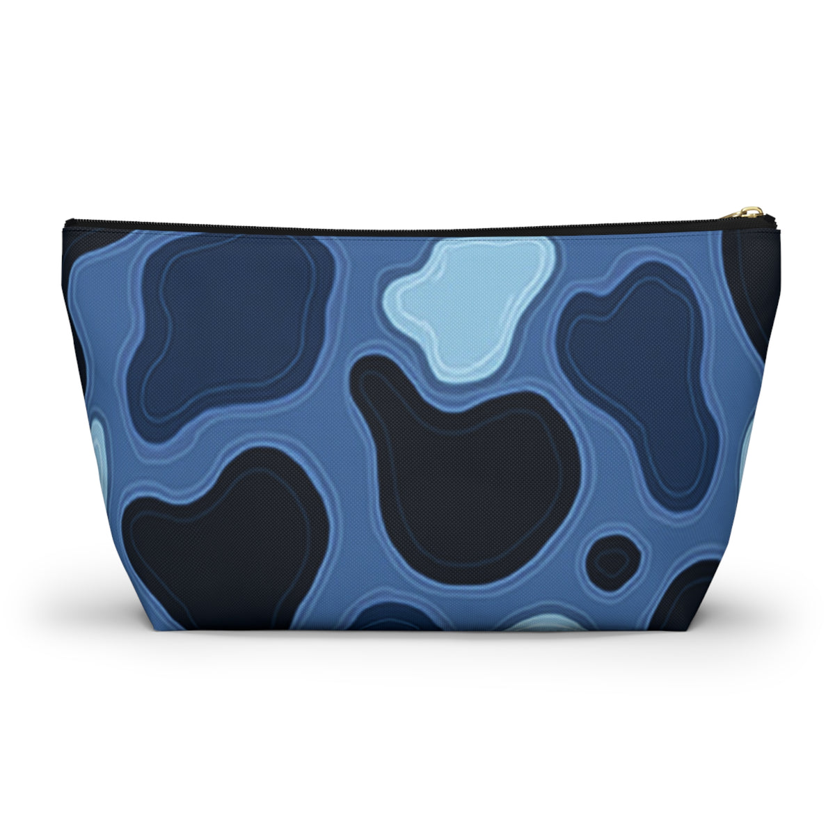 Patina Blue Topographic Accessory Pouch