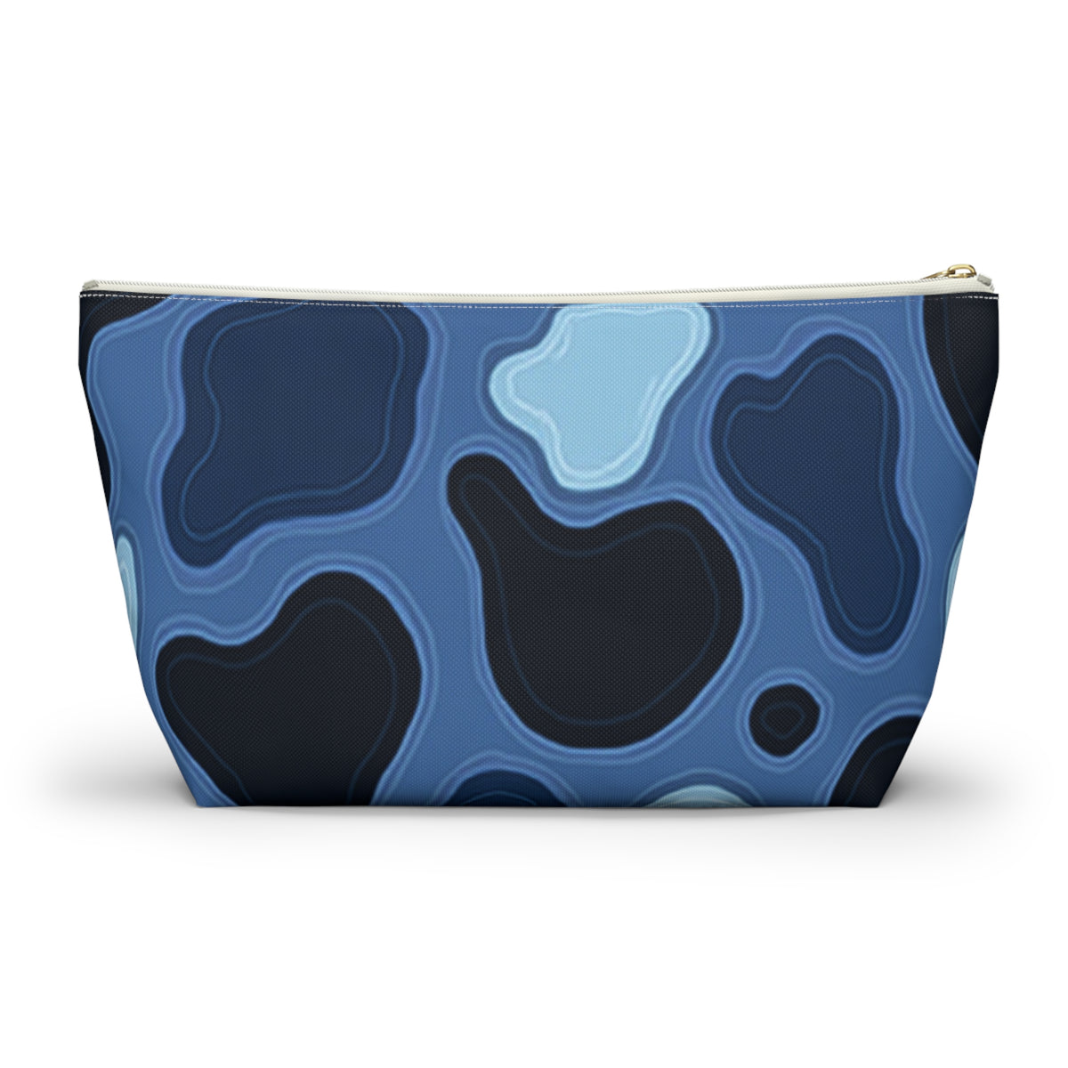 Patina Blue Topographic Accessory Pouch