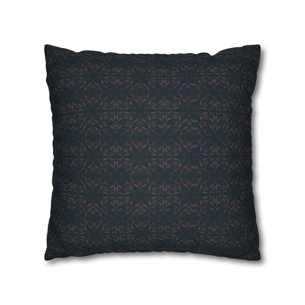 Dark Geometric Mosaic Pillowcase | Spun Polyester Square Pillowcase