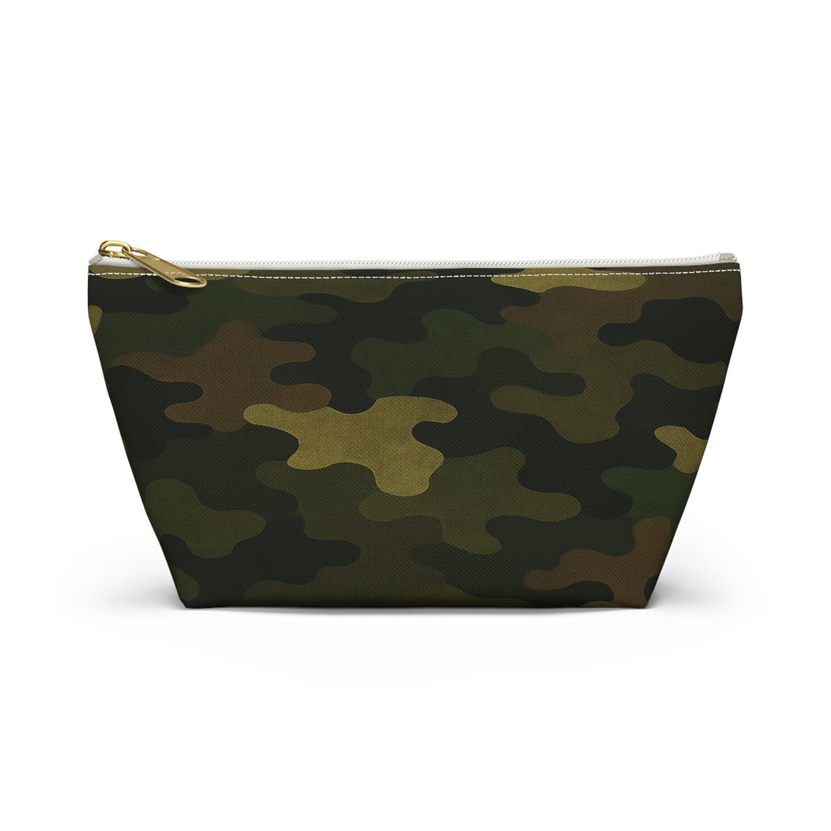 Camo Pattern Accessory Pouch | T-Bottom Zipper Pouch
