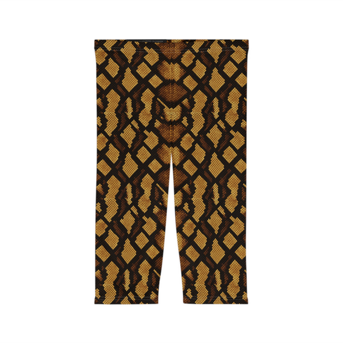 Snake Skin Capri Leggings | All-Over Print SnakeSkin Pattern