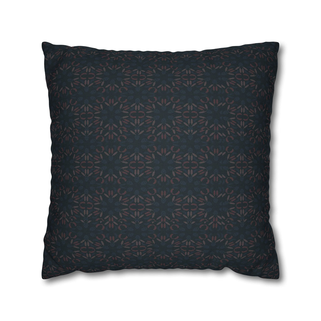 Dark Geometric Mosaic Pillowcase | Spun Polyester Square Pillowcase
