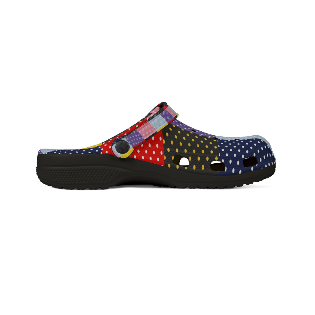 Patchwork Polka Dot EVA Clogs