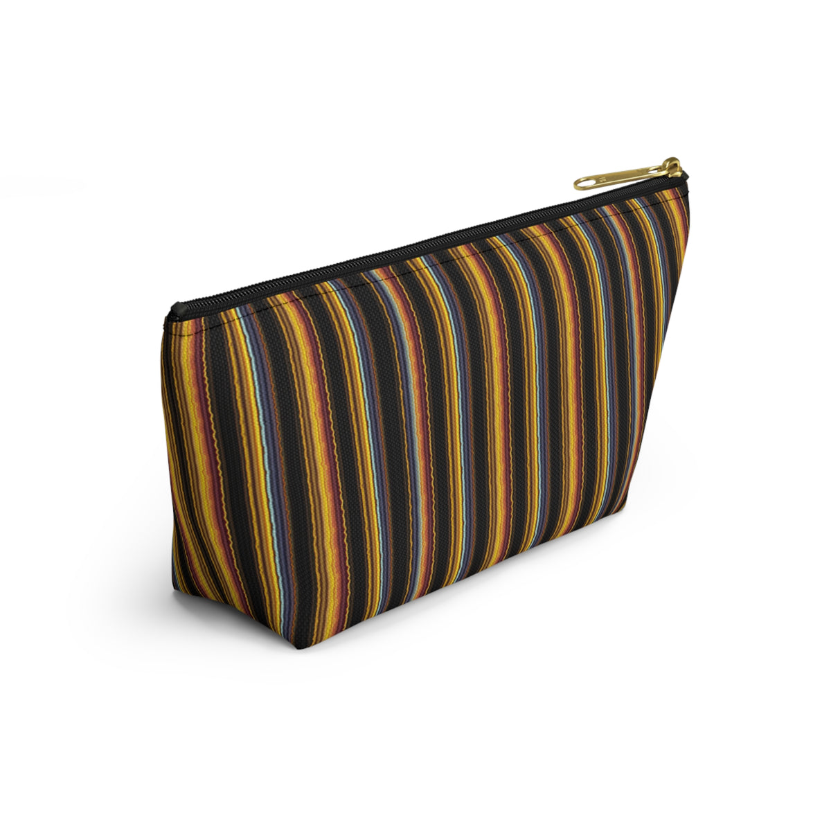 Autumn Stripe Accessory Pouch | T-Bottom Makeup Bag