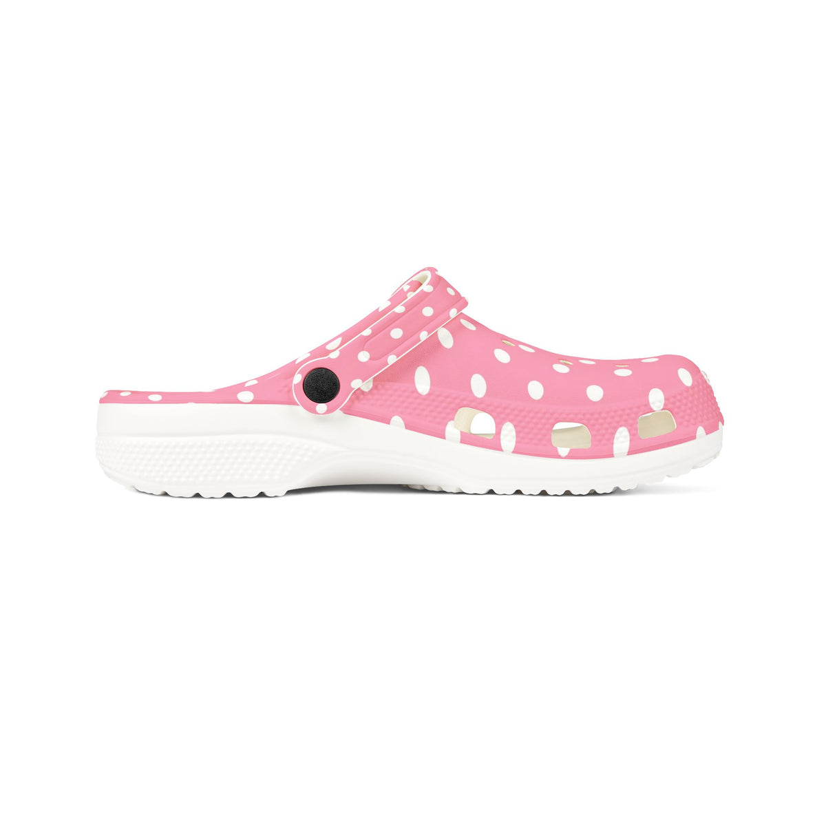Pink Polka Dot EVA Foam Clogs