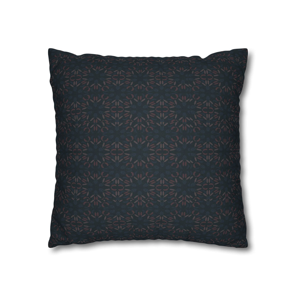 Dark Geometric Mosaic Pillowcase | Spun Polyester Square Pillowcase