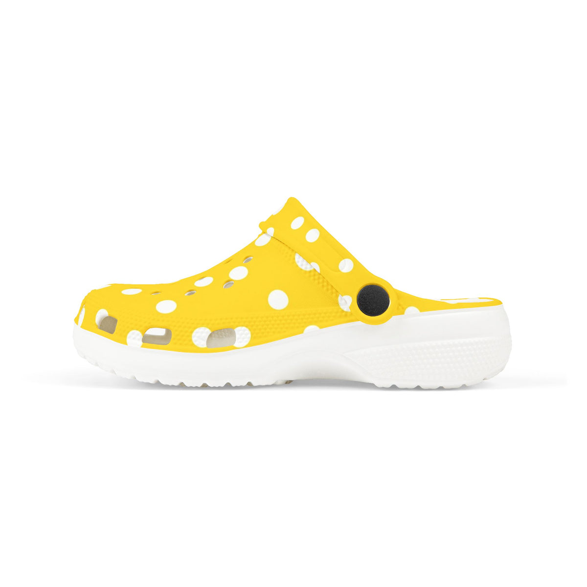 Kids Yellow Polka Dot EVA Foam Clogs