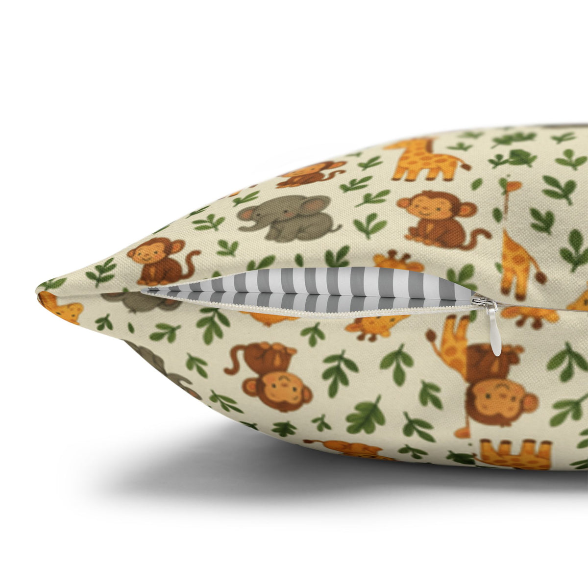 Autumn Woodland Animals Fox & Mushroom Spun Polyester Pillowcase, Fall Decor, Forest Creatures Cushion Cover, Woodland Nursery Accent,