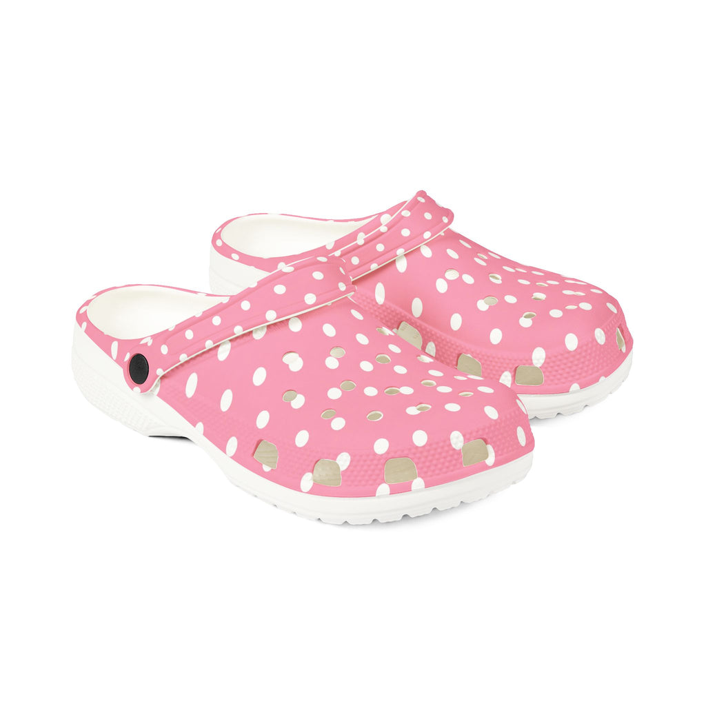 Pink Polka Dot EVA Foam Clogs