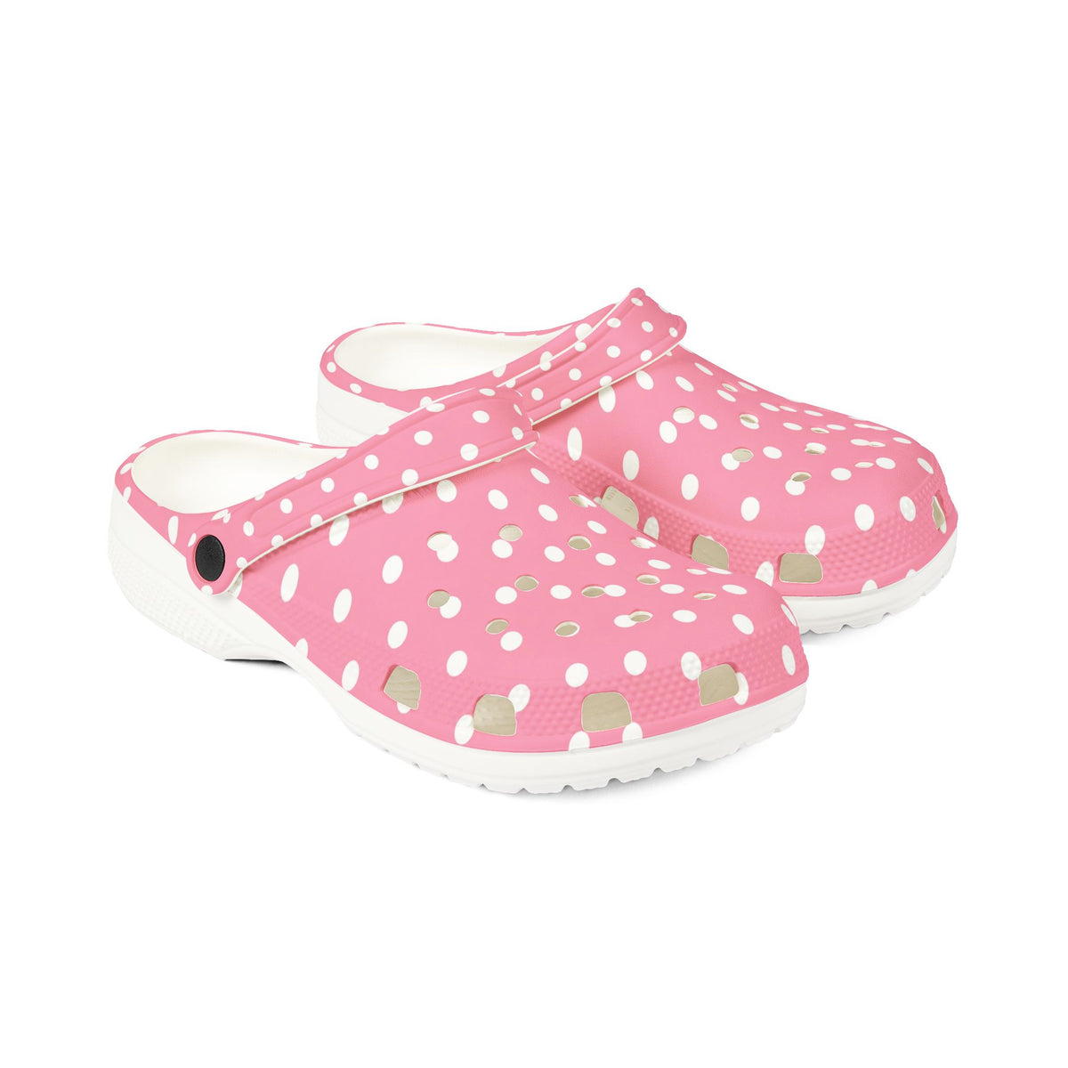 Pink Polka Dot EVA Foam Clogs