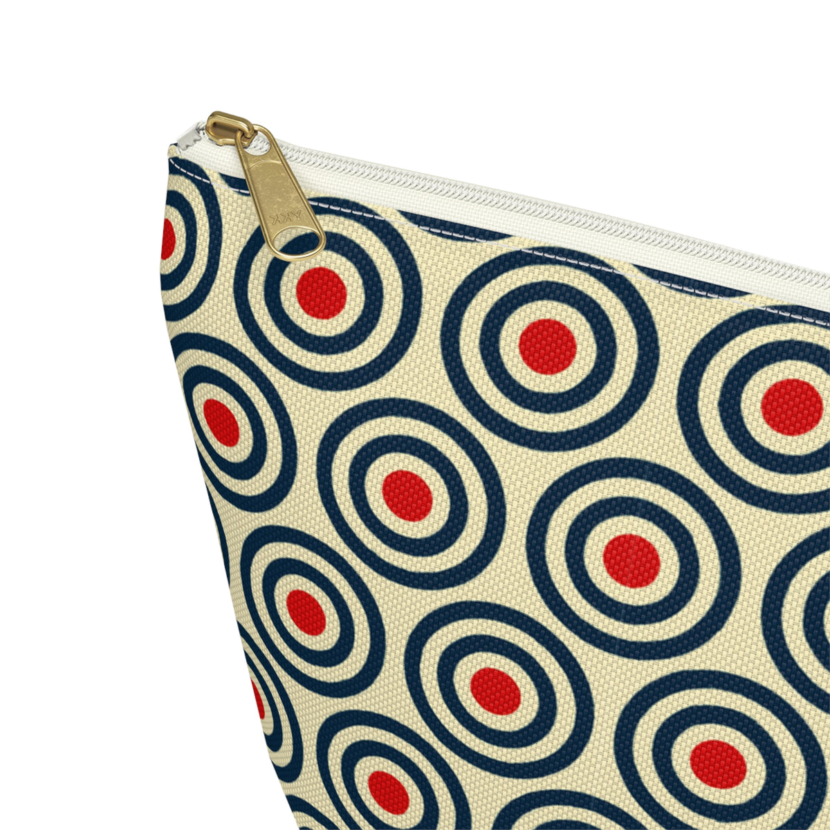 Retro Concentric Circles Accessory Pouch