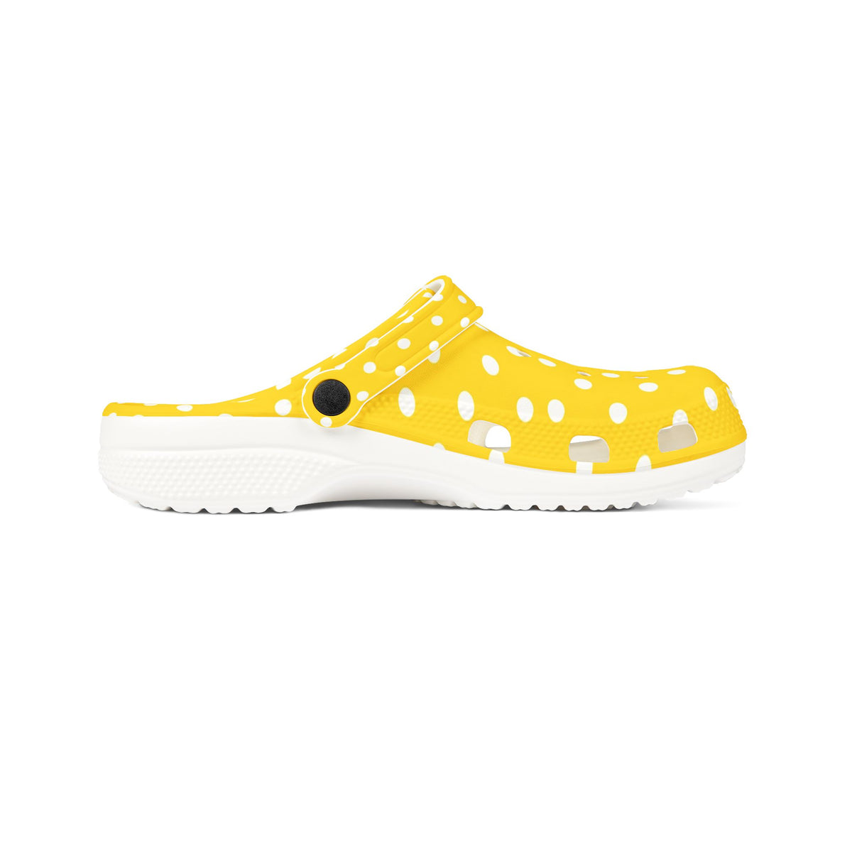 Yellow Polka Dot EVA Foam Clogs