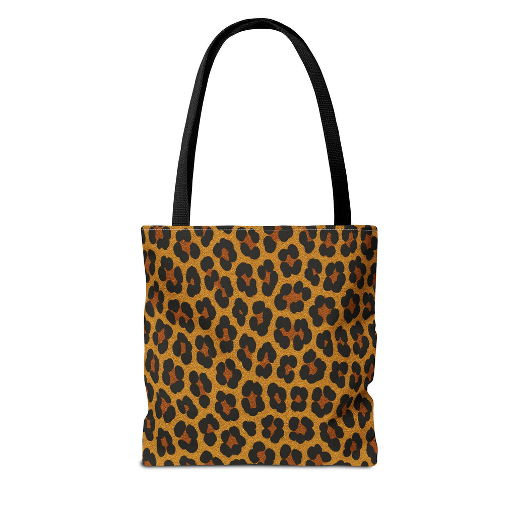 Leopard Print Tote Bag | All Over Print Animal Pattern, Reusable Shopping Bag