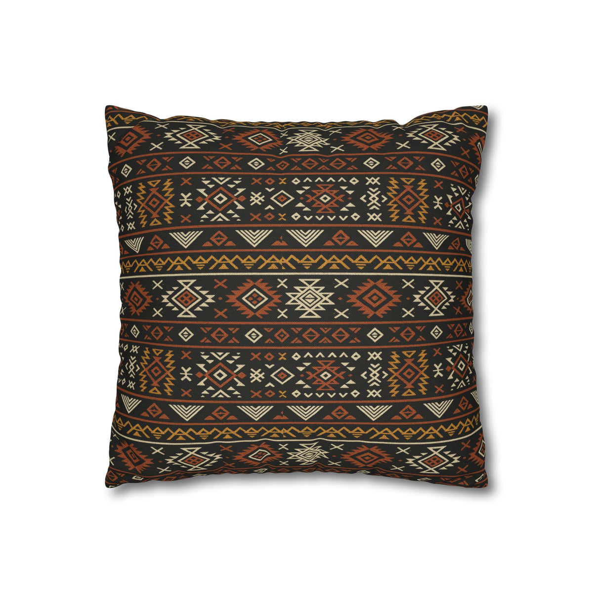 Southwestern Geometric Pattern Pillowcase | Aztec Stripe Boho Home Decor