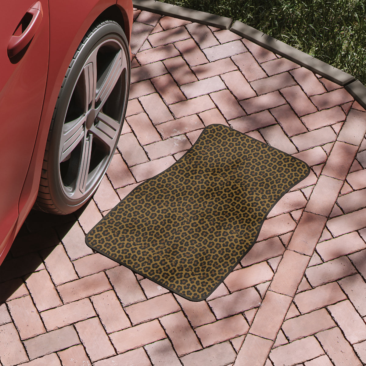Leopard Print Car Floor Mats - Trendy Automotive Accessories, Stylish Vehicle Decor, Animal Print Auto Interior, Gift for Car Owners, Custom
