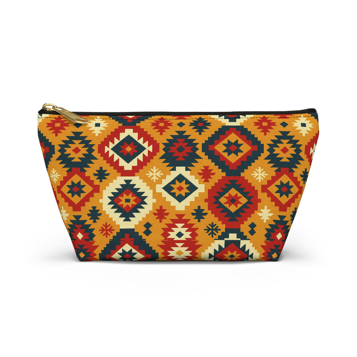 Southwestern Geometric Accessory Pouch | T-Bottom Makeup Bag