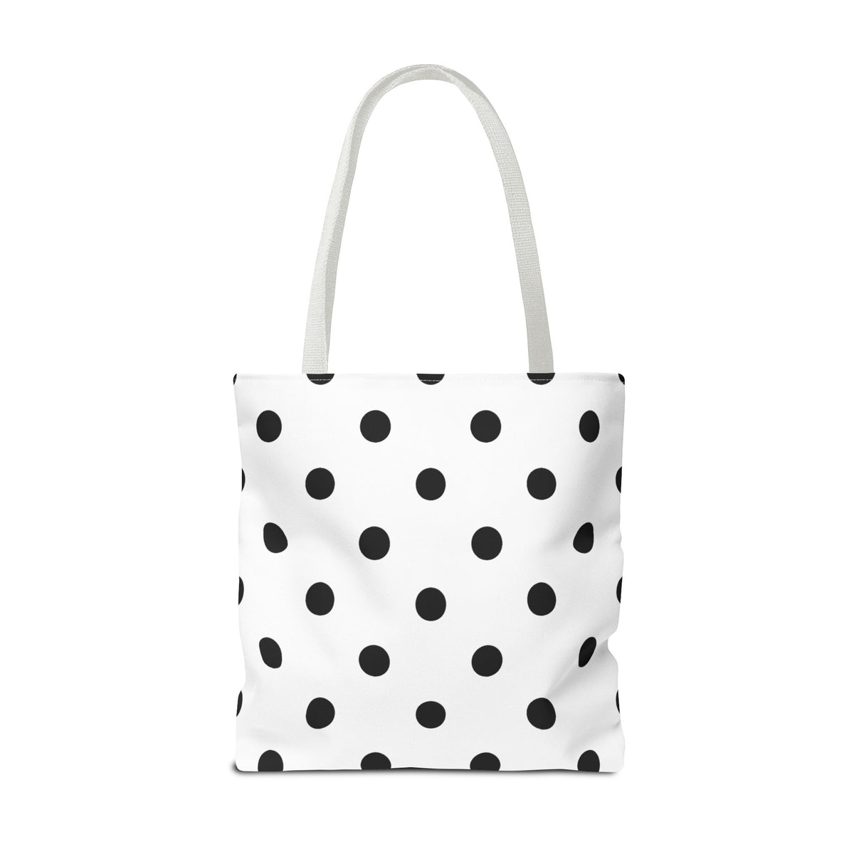 Black Polka Dot Tote Bag | All-Over Print