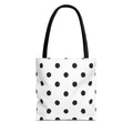 Black Polka Dot Tote Bag | All-Over Print