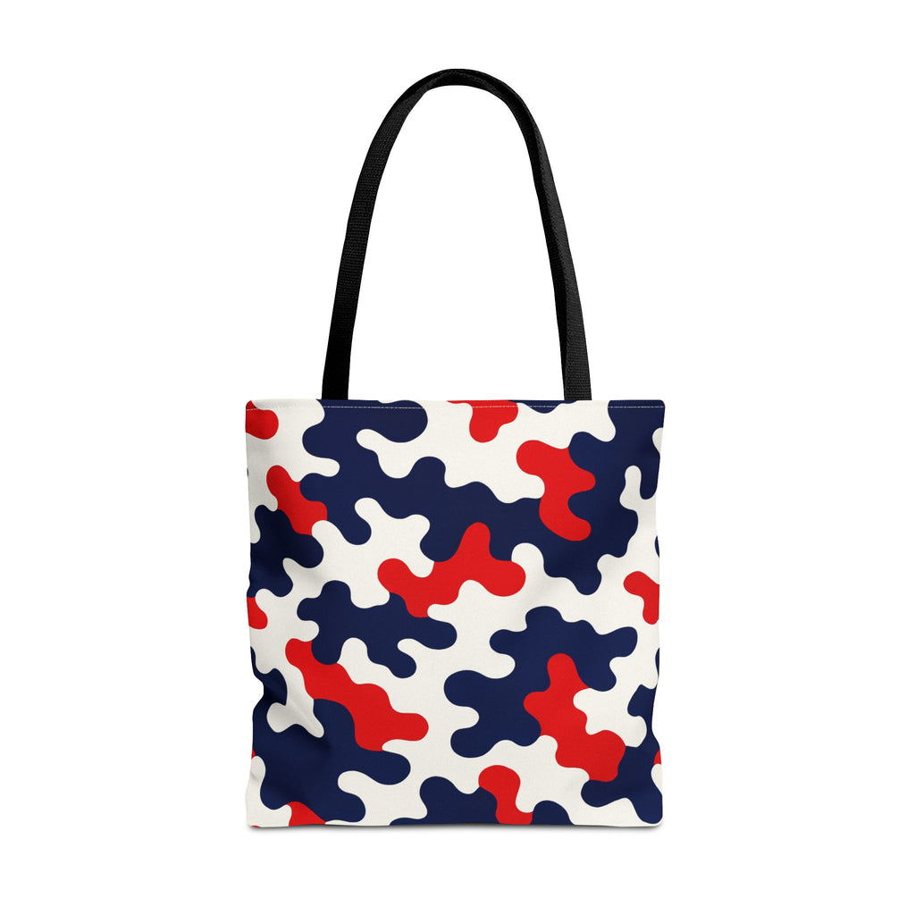 Black White Abstract Camouflage Tote Bag | All-Over Print