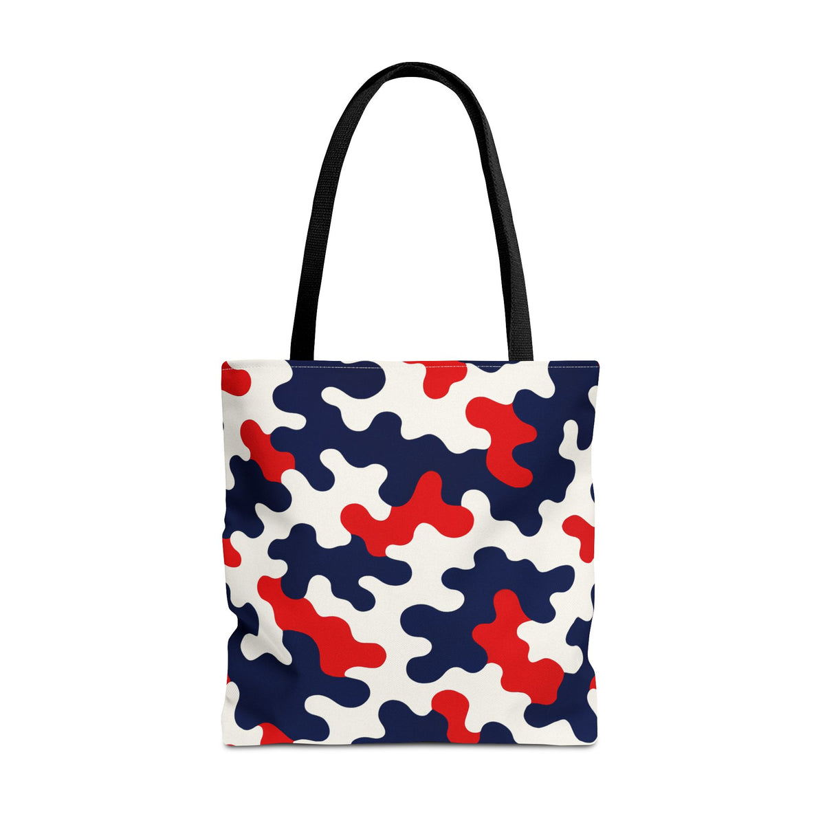 Black White Abstract Camouflage Tote Bag | All-Over Print