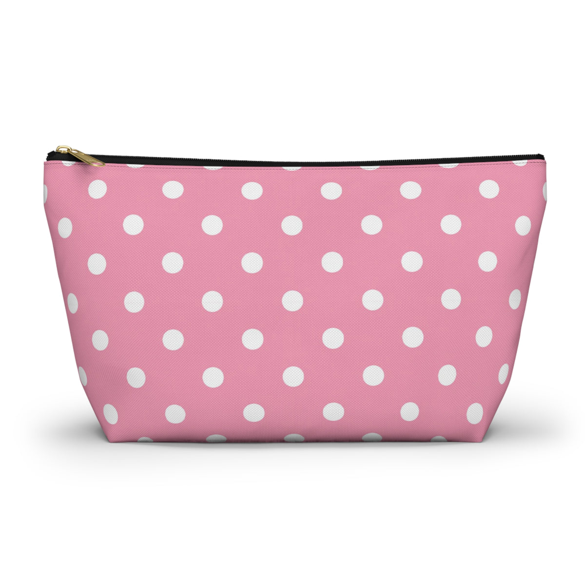 Pink Polka Dot Accessory Pouch | T-Bottom Makeup Bag