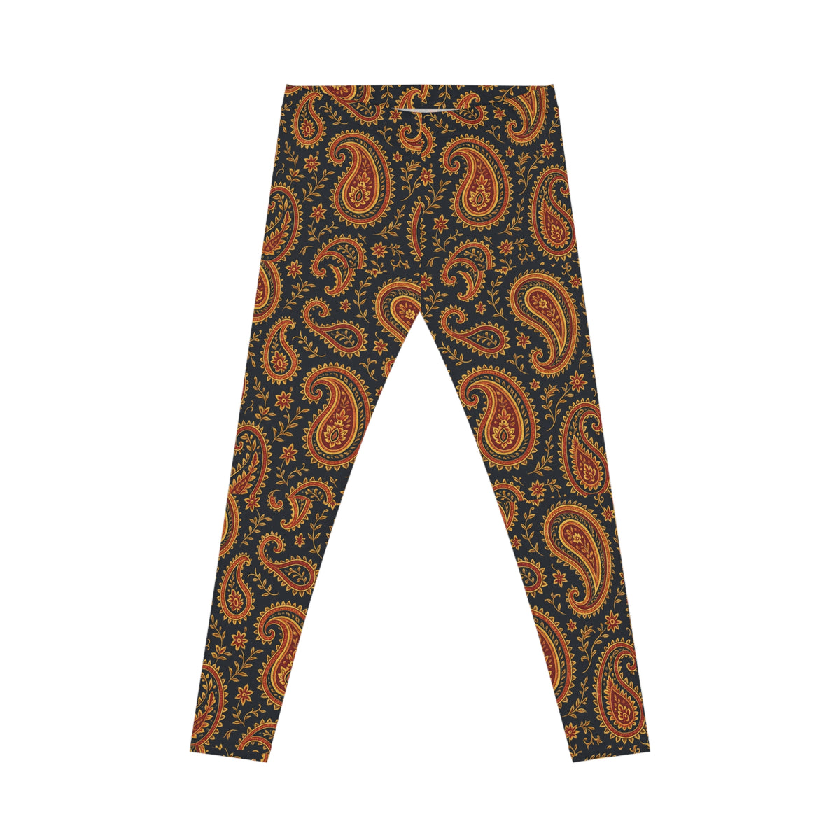 Paisley Leggings, Women's Fashion Leggings, Stretchy Yoga Pants, Boho Leggings, Casual Wear, All-Over Print