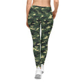 Army Pattern Leggings | Women's Casual Leggings, All-Over-Print, Military Style Pants, Camouflage Leggings, Army Print Fashion Tights