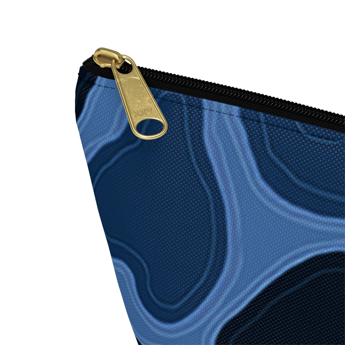 Patina Blue Topographic Accessory Pouch