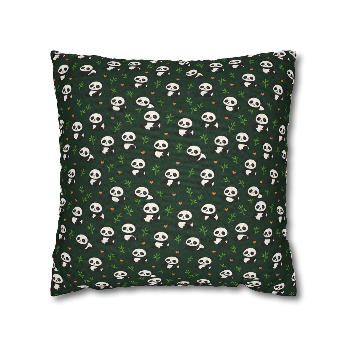Panda Pattern Pillowcase, Decorative Pillow Cover, Animal Print Cushion Case, Cute Home Decor Accent, Gift for Panda Lovers