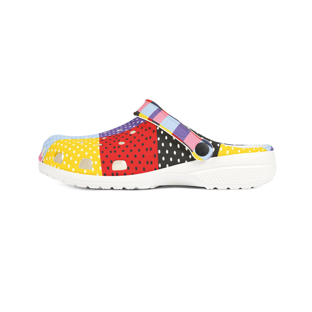 Patchwork Polka Dot EVA Clogs