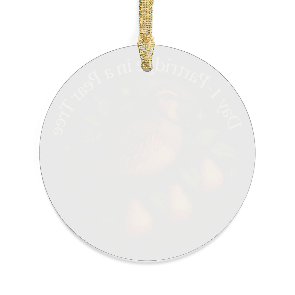 Partridge in a Pear Tree Ornament | Acrylic Christmas Tree Decoration | 12 Days of Christmas Ornament | Holiday Keepsake Gift