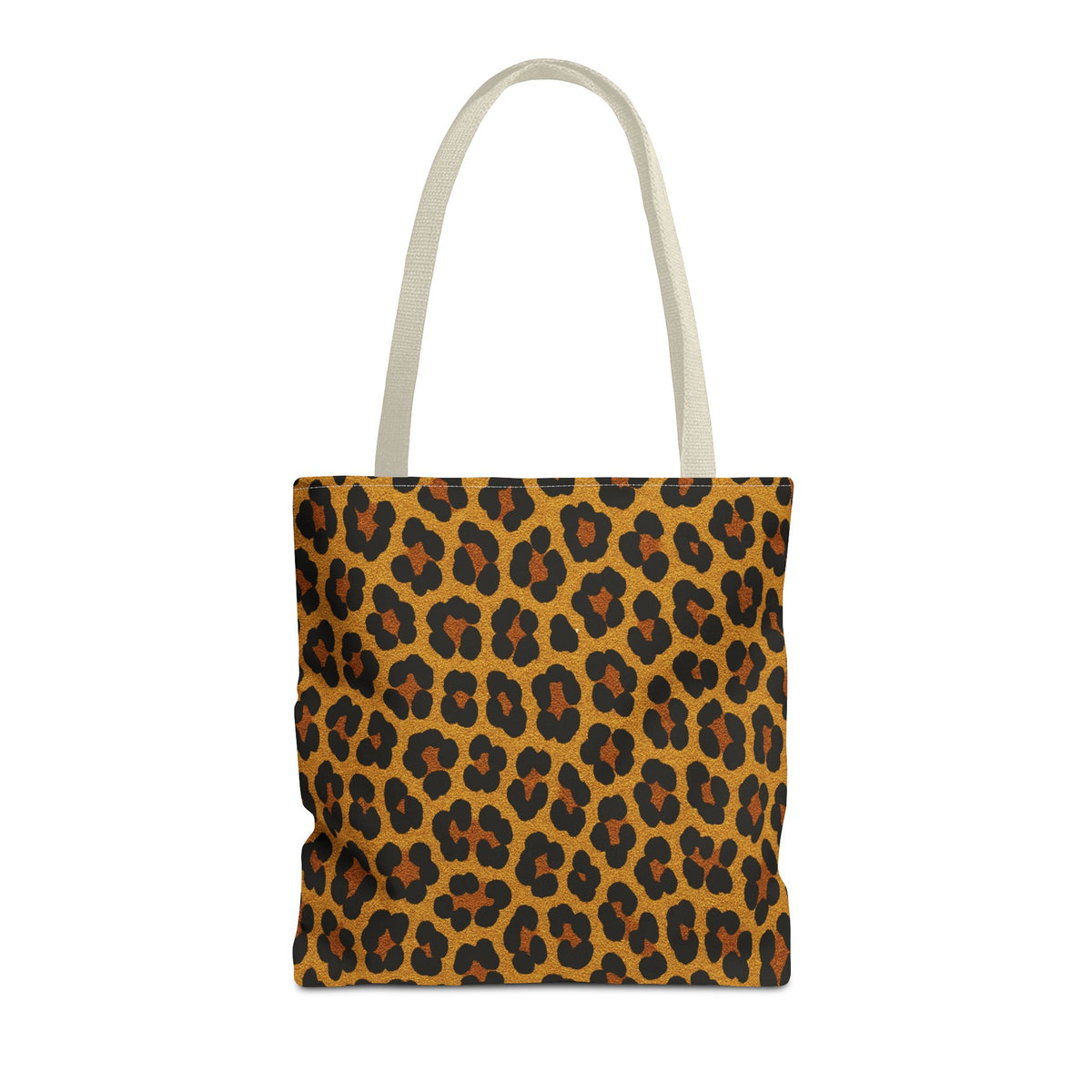 Leopard Print Tote Bag | All Over Print Animal Pattern, Reusable Shopping Bag